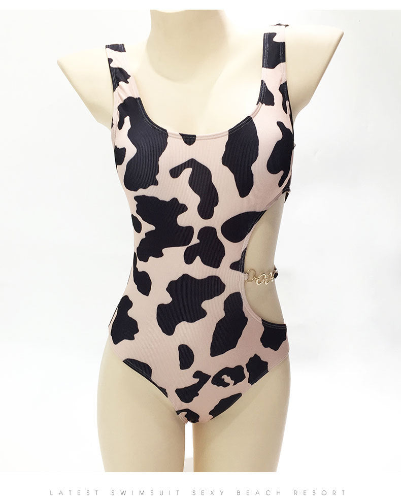 Elegant one-piece conservative bikinis