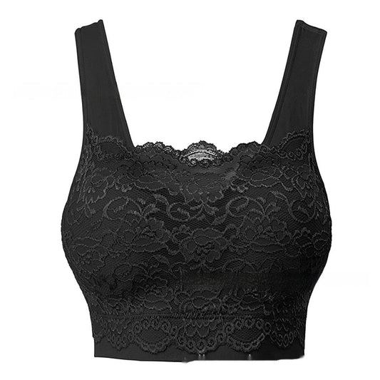 Sexy lingerie lace stitching sports bras