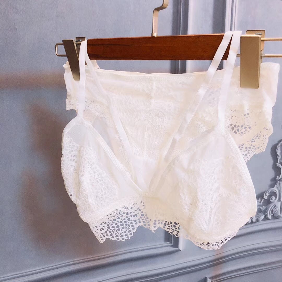 Elegant lace wireless underwear