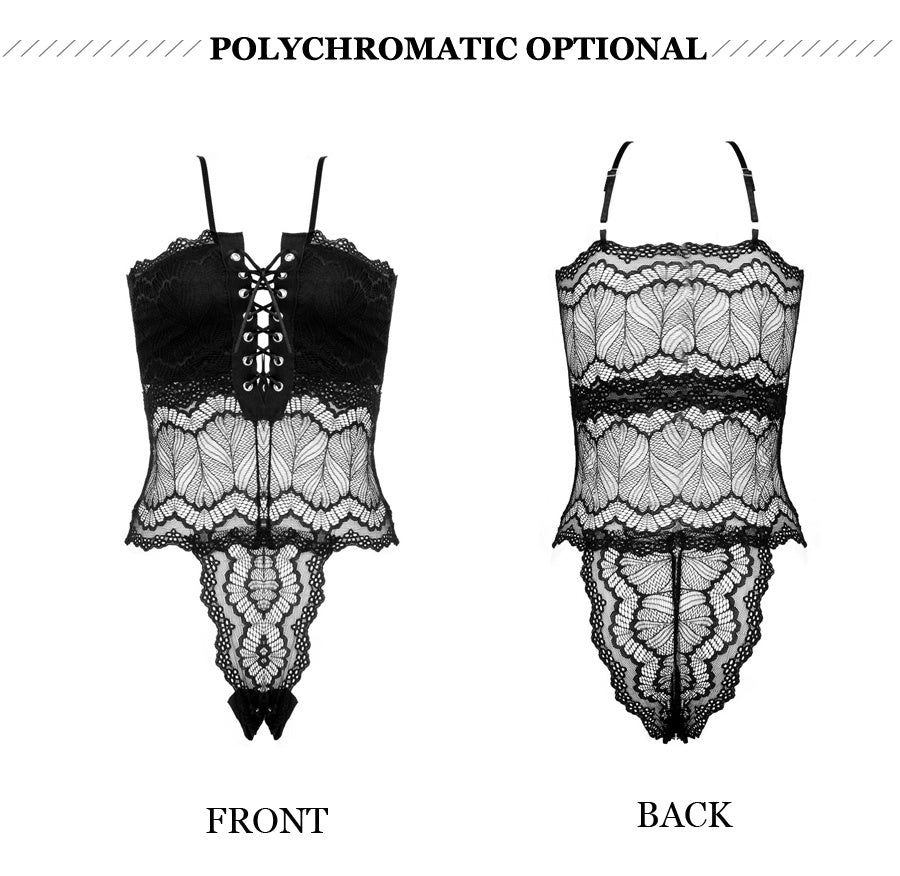 Lace file one-piece sexy lingerie