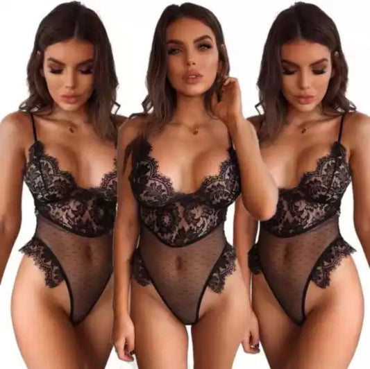 Sexy lace one-piece lingerie
