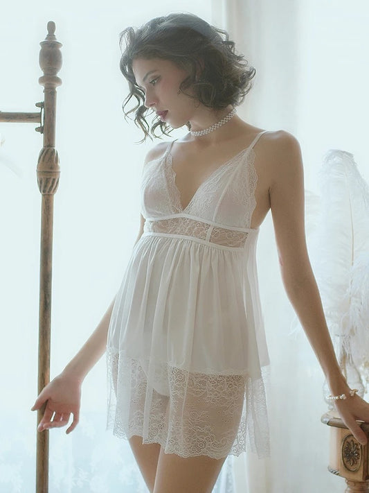 Sling nightdress sexy lingeries with thong