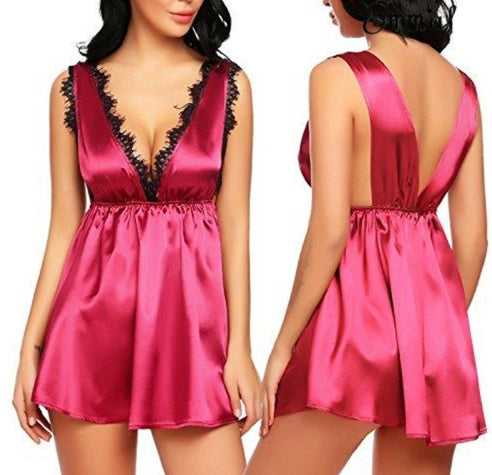 Sexy lingerie candy color pajamas