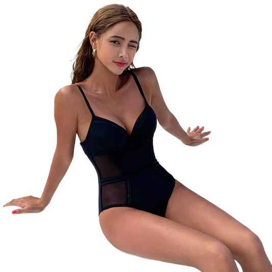 Thin sexy high-waist triangle bikinis
