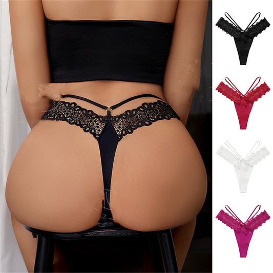 Lace stitching seamless ice silk underwear