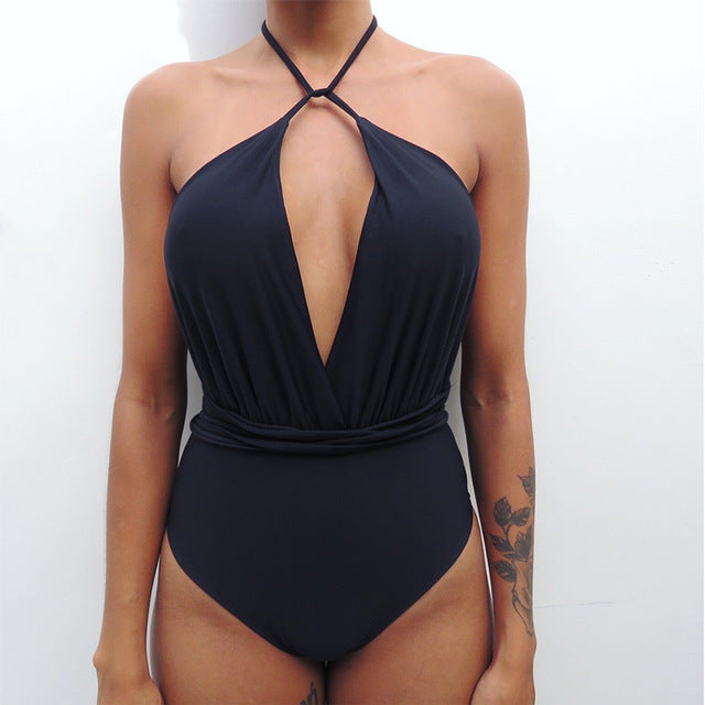 Alluring monokini one-piece bikinis