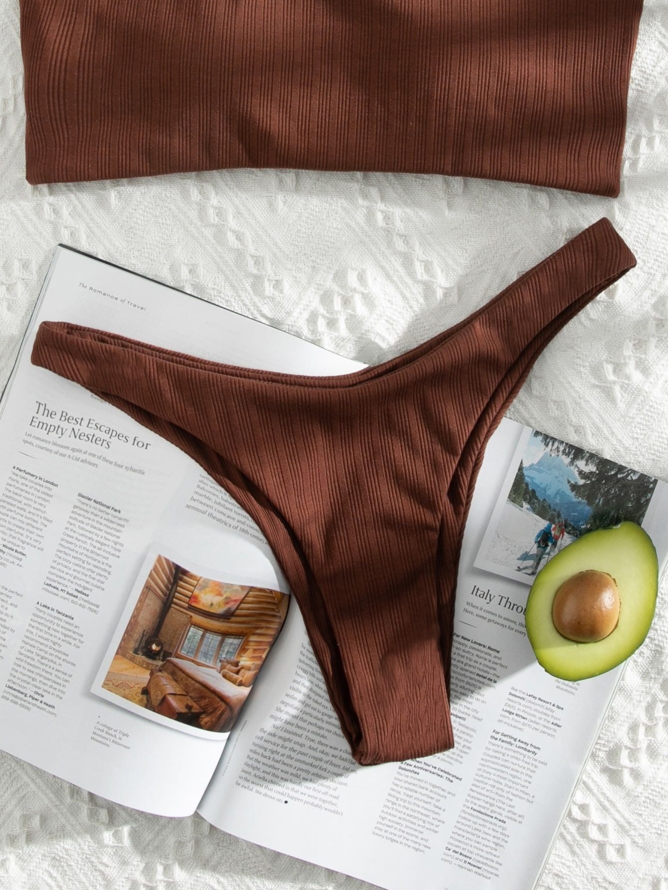 Alluring lace-up solid bikinis