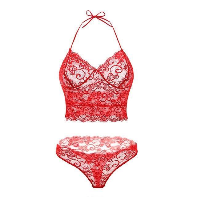 Erotic perspective sling lace lingerie sets