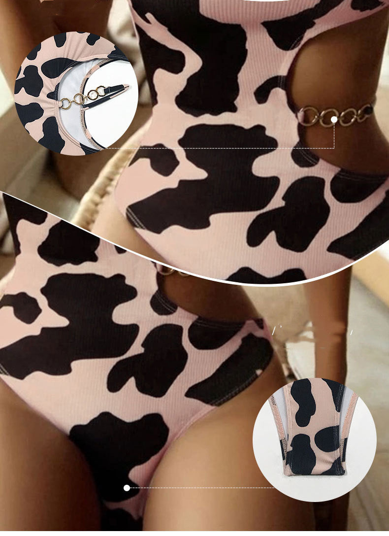 Elegant one-piece conservative bikinis