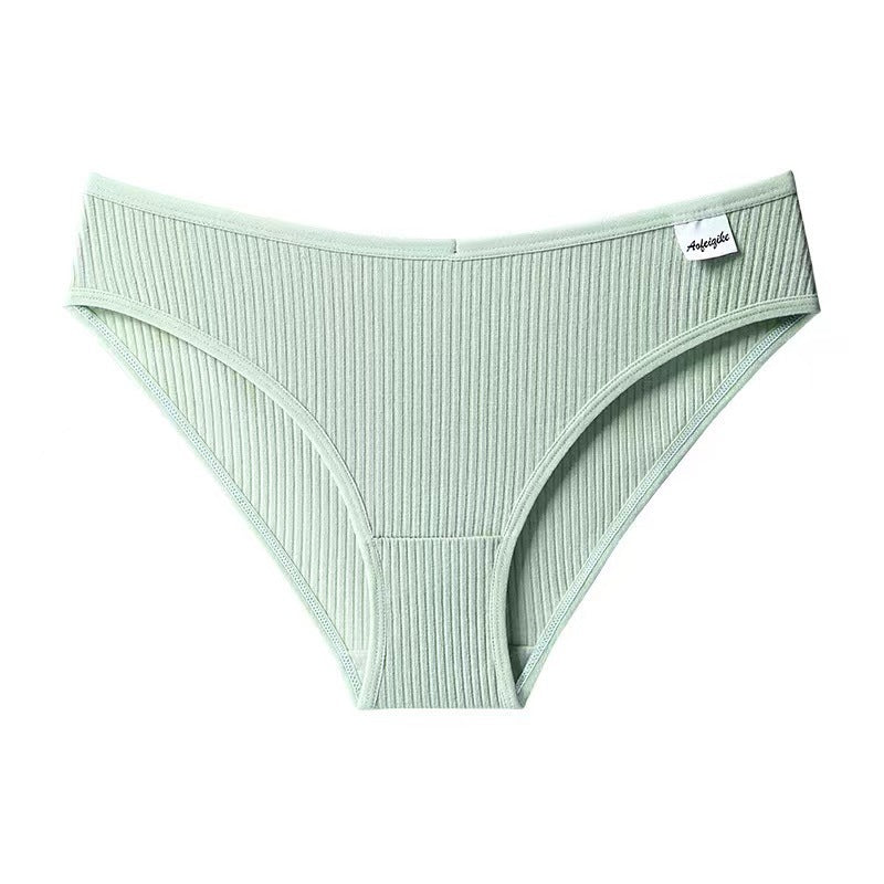 Mid-waist cotton underwear