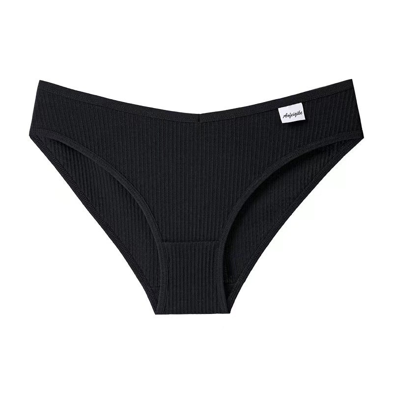 Mid-waist cotton underwear