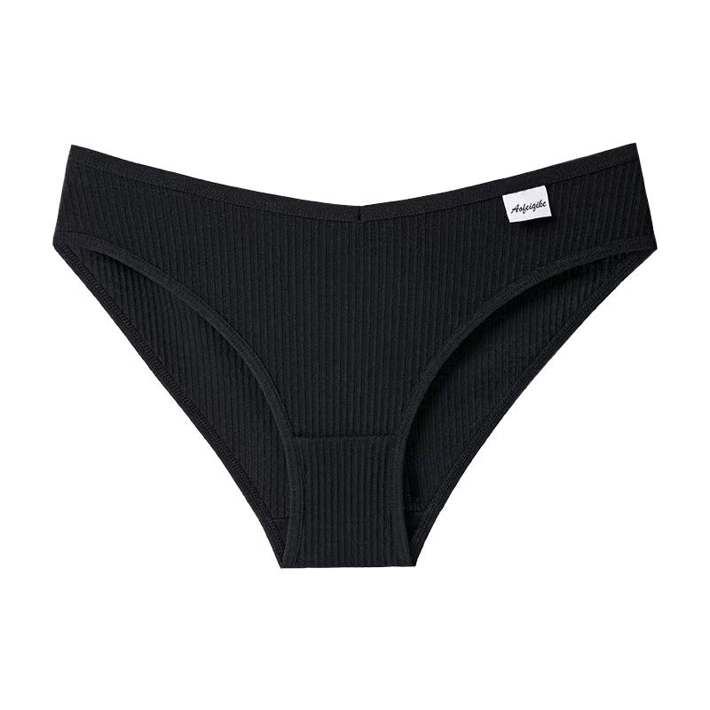 Mid-waist cotton underwear