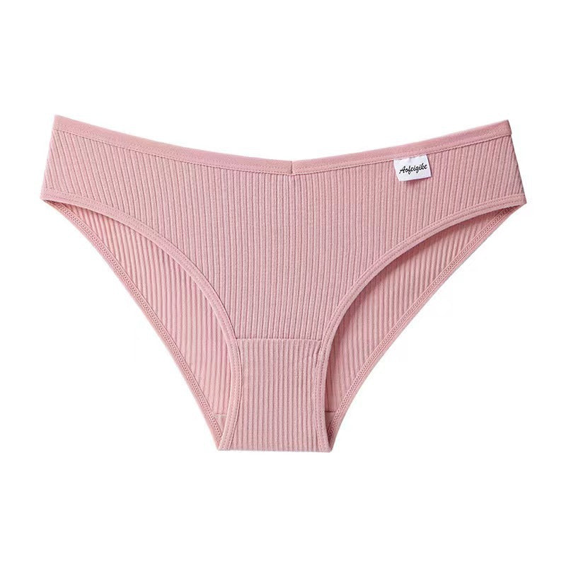 Mid-waist cotton underwear