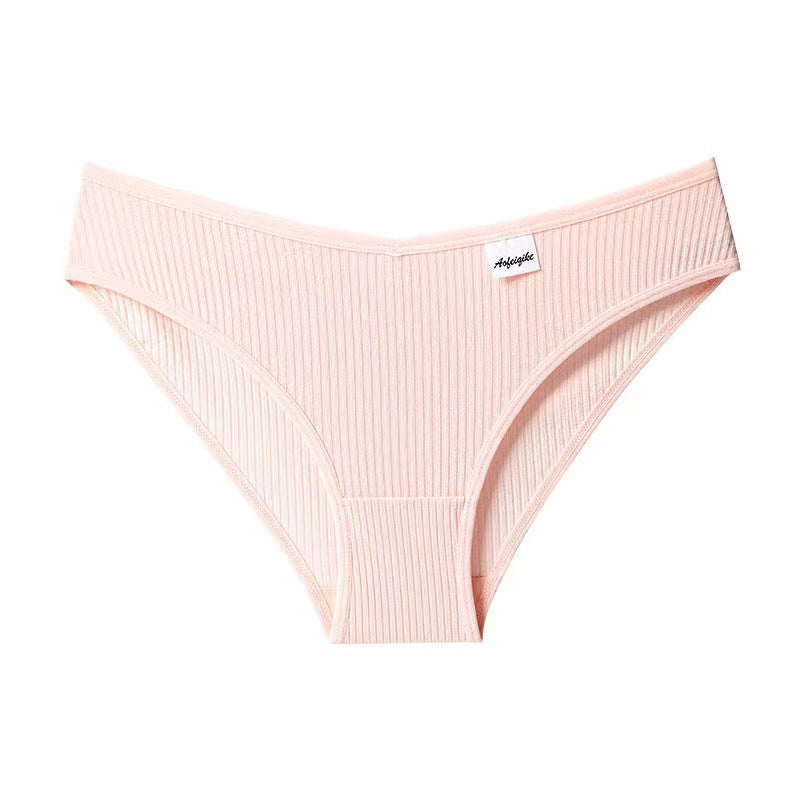 Mid-waist cotton underwear