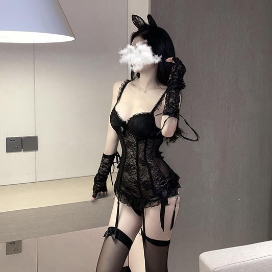 Lingerie stockings and suspender skirts