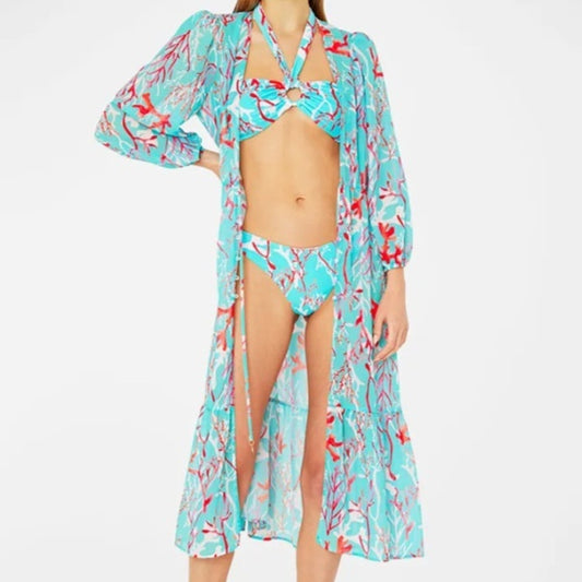 Stylish split bikini sets with floral accents