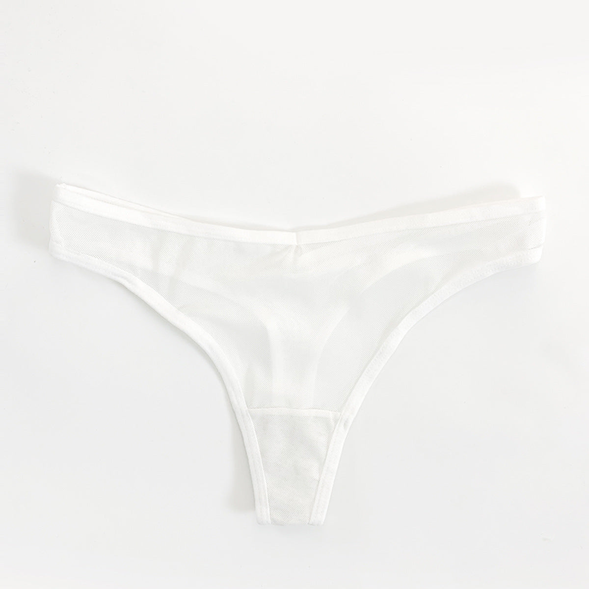 Sheer low-waist underwear with delicate design