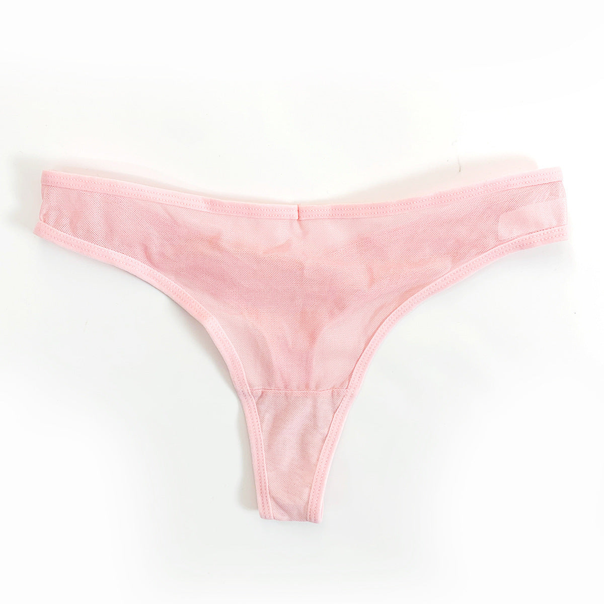 Sheer low-waist underwear with delicate design