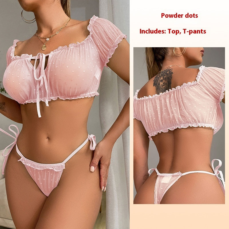 Chest wrap panties lingerie sets