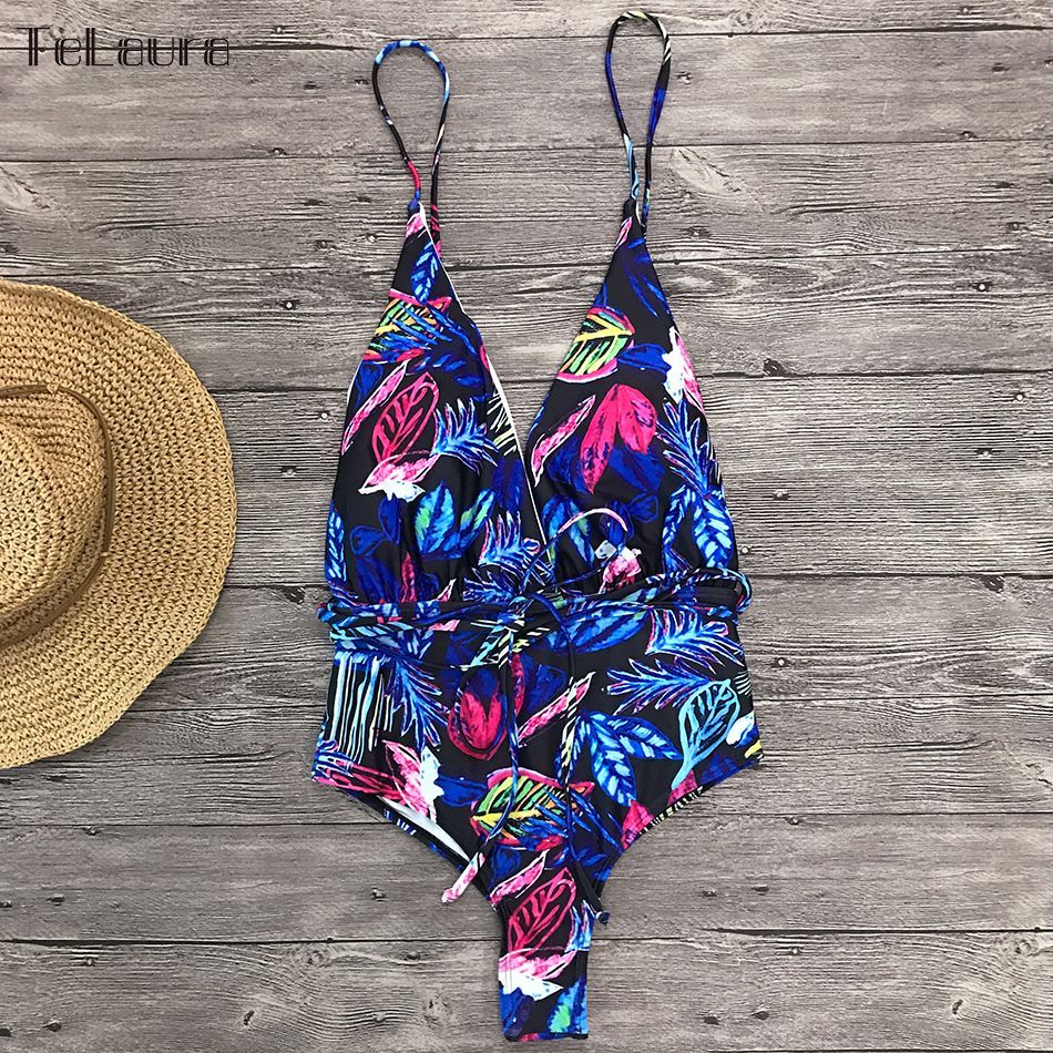 Alluring monokini one-piece bikinis