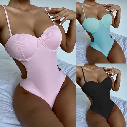 One-piece bikini allure