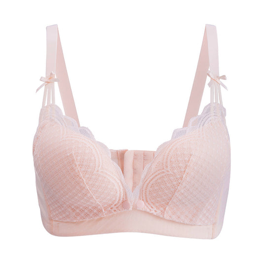 Chic gathered lace bras for nursing