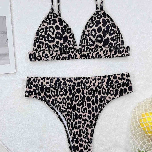 Leopard print bikini sets