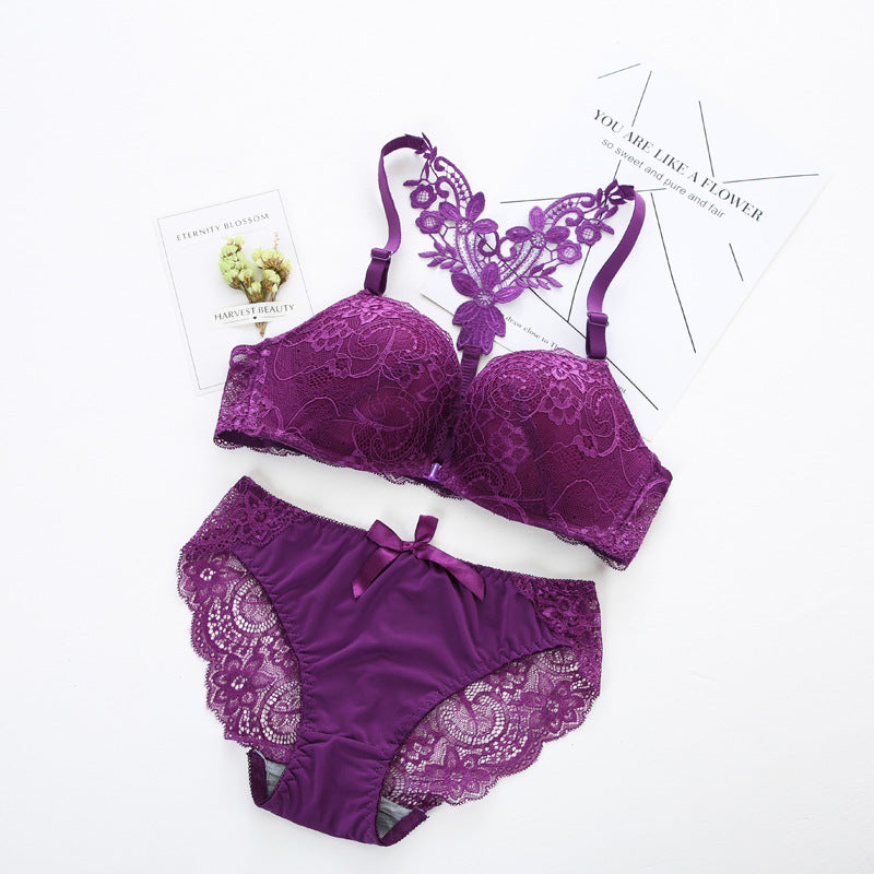 Chic front buckle beauty back underwear