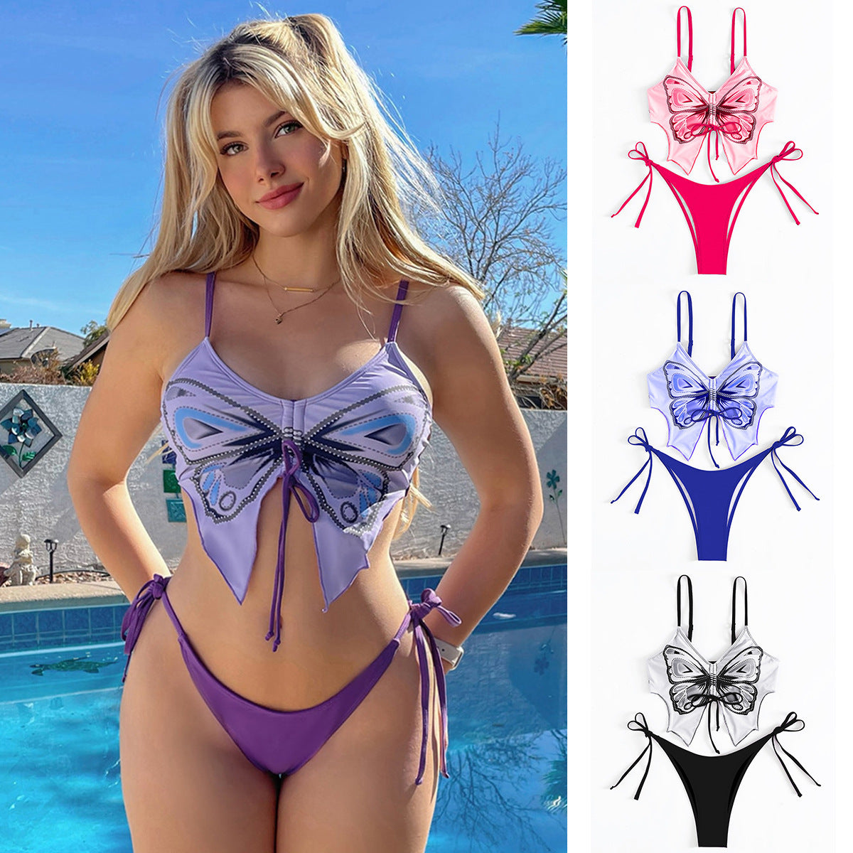 Enchanting butterfly-style sexy bikinis
