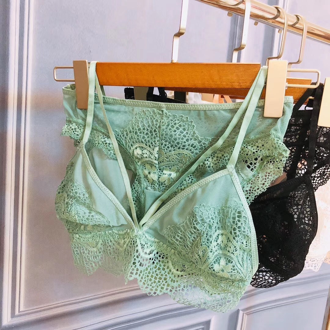 Elegant lace wireless underwear