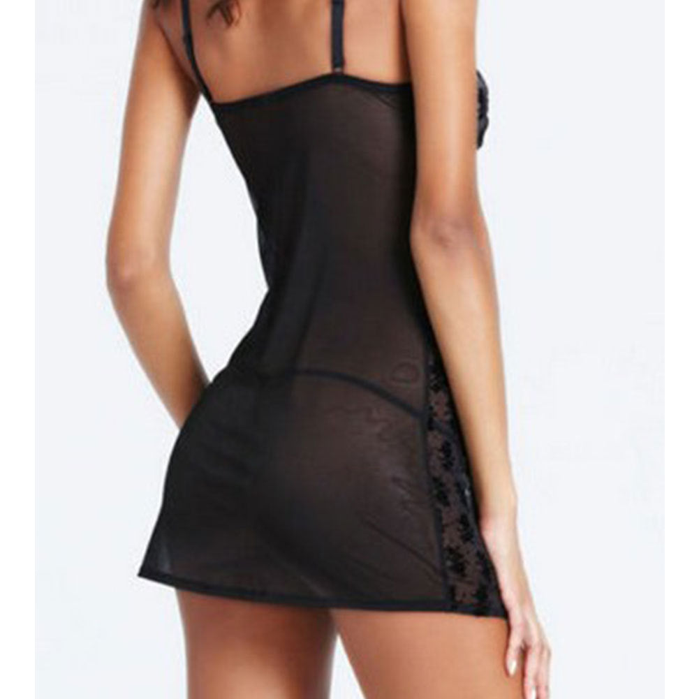 Rose pattern lace temptation lingerie