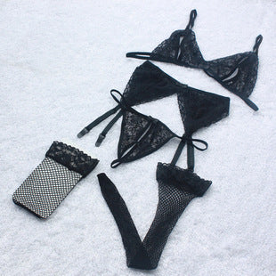 Lace lingerie sets without socks
