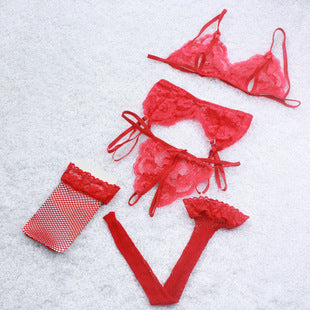 Lace lingerie sets without socks