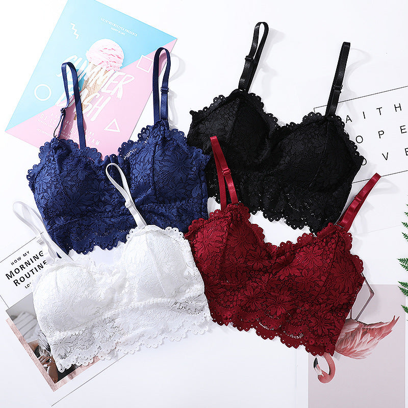 Elegant padded lace bras