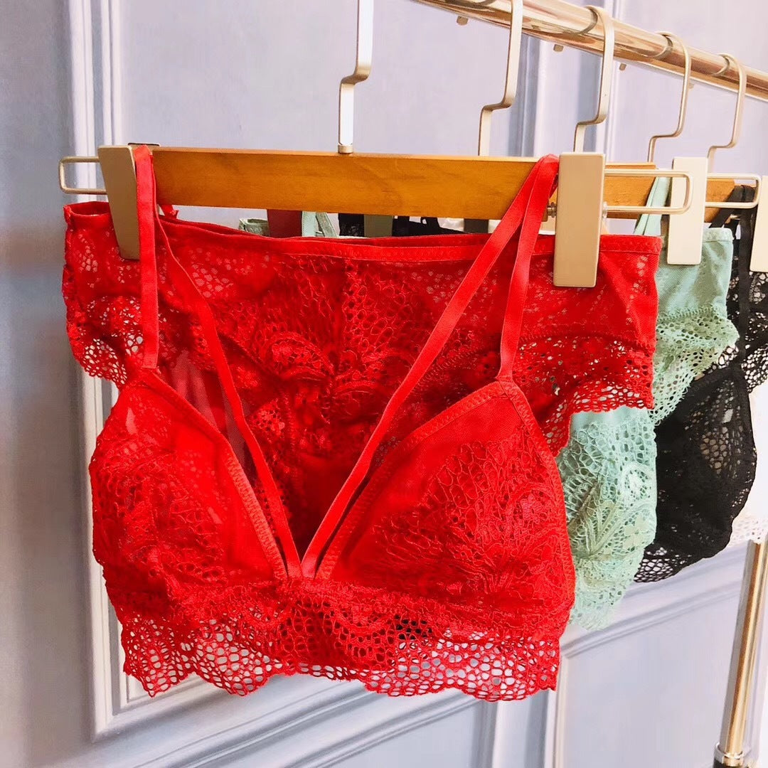 Elegant lace wireless underwear