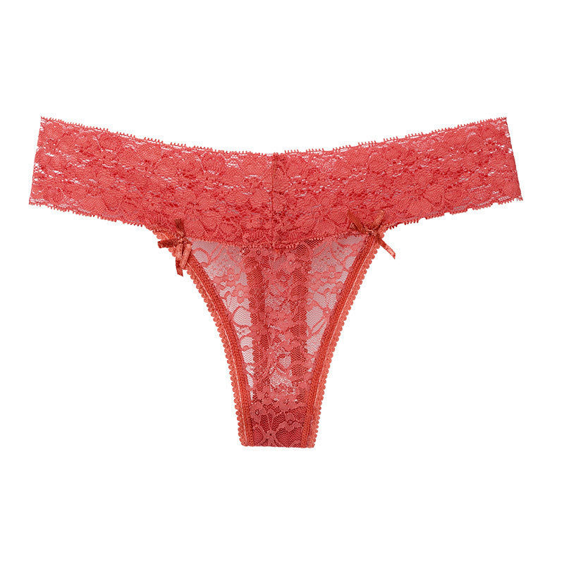 Low-rise lace underwear