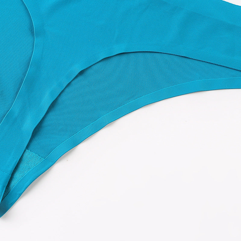 Seamless ice silk thong