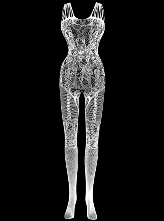 Sexy lingerie straps jacquard stockings sexy stockings onesies