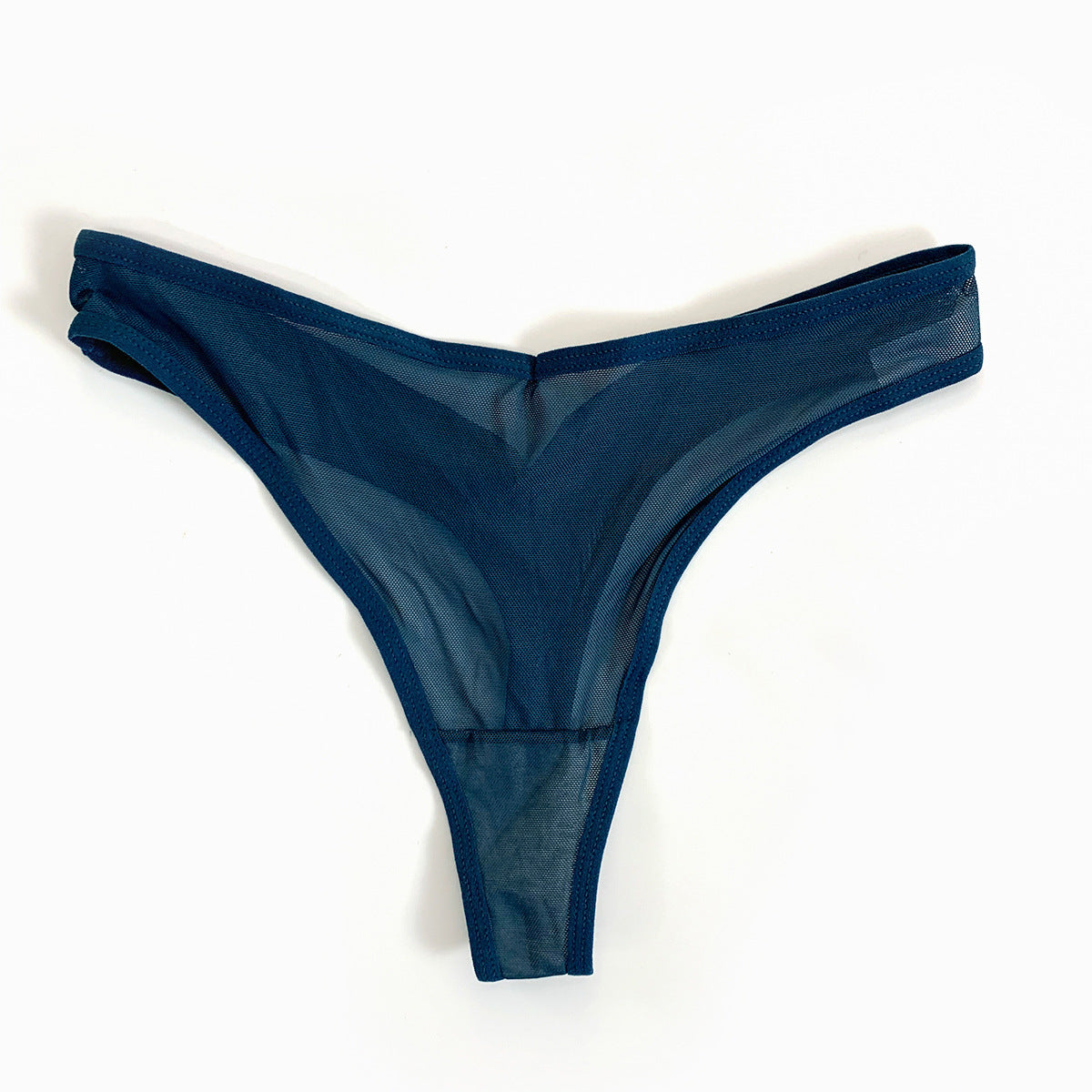 Sheer low-waist underwear with delicate design