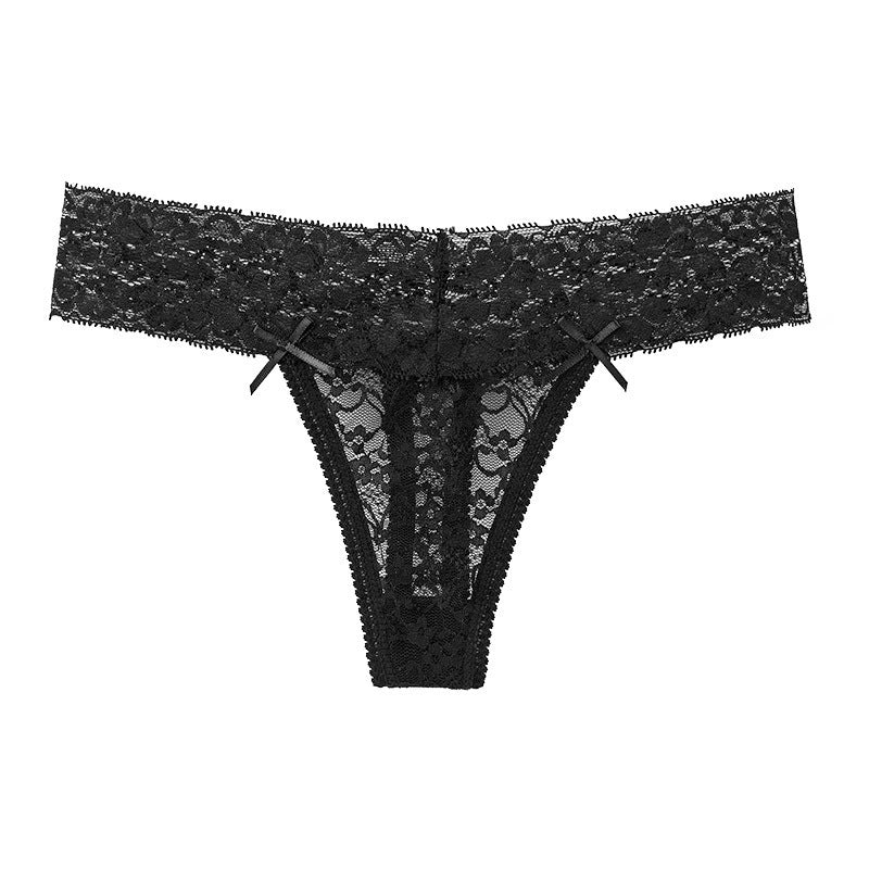 Low-rise lace underwear