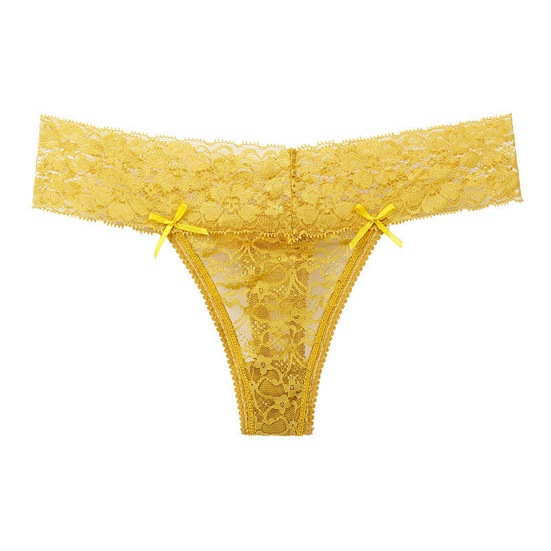 Low-rise lace underwear