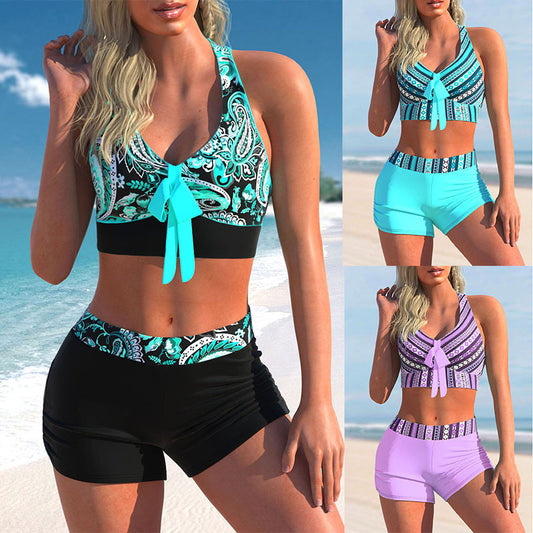Printed two-piece bikini sets