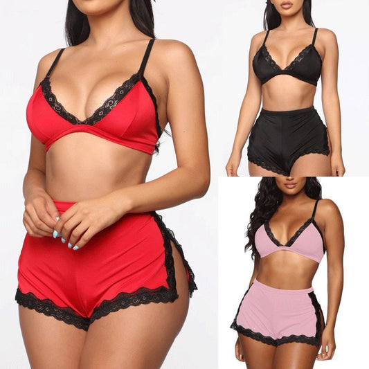 Sexy sleepwear lingerie lace bra
