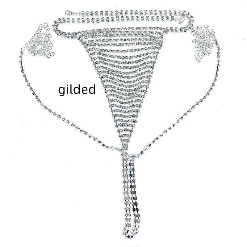 Tassel rhinestone lingerie body chains