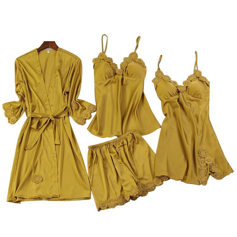 Lace sexy lingerie four-piece sets