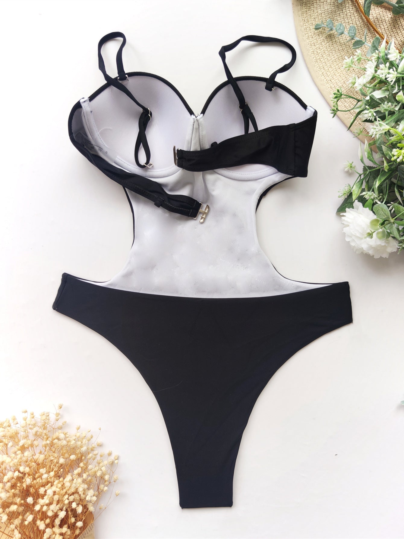 One-piece bikini allure