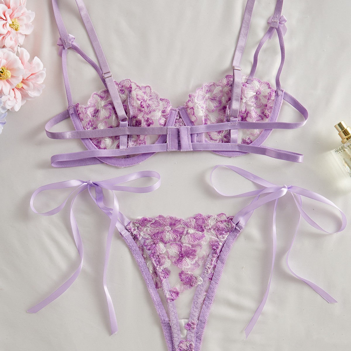 Sling snowflake embroidery lace sets