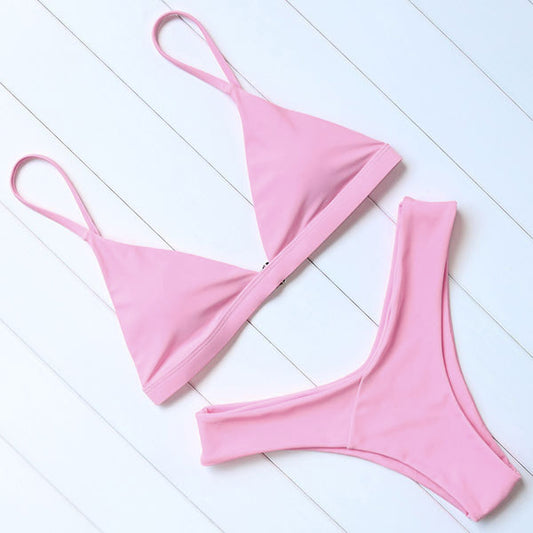 Push up red bikini sets