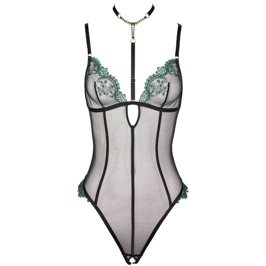 Deep v-free jumpsuit lingerie