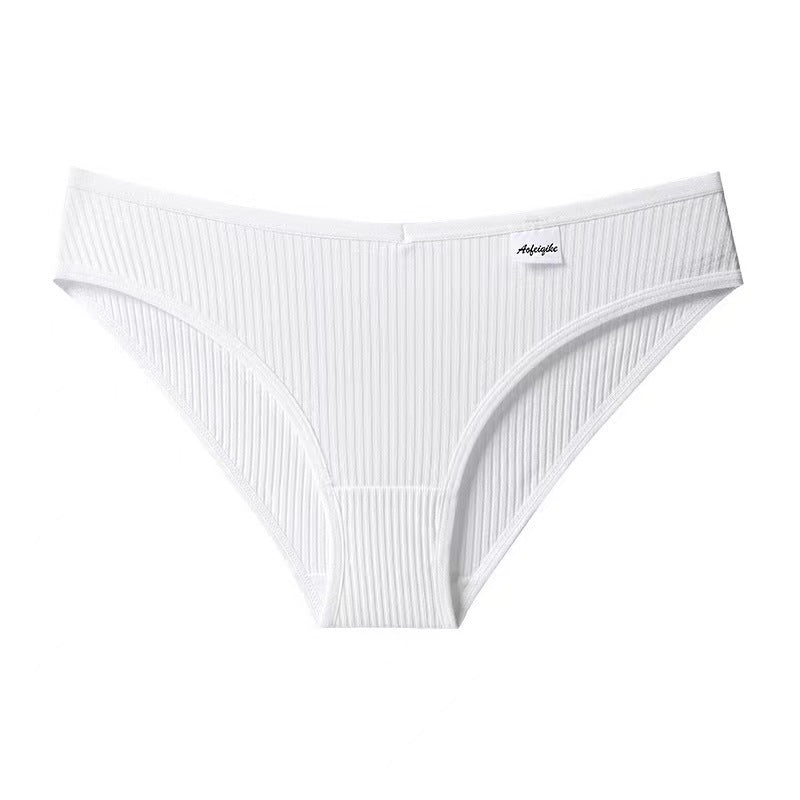 Mid-waist cotton underwear